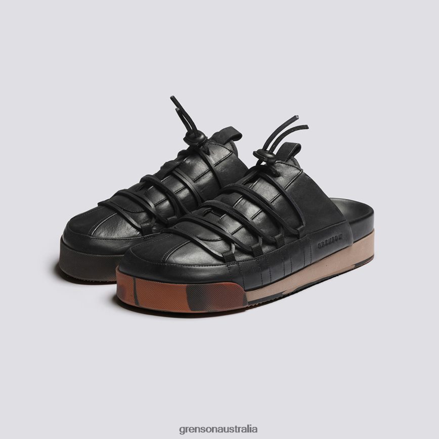 Grenson SNEAKER 75 Men Black Burnished Sneakers LFTT6B203