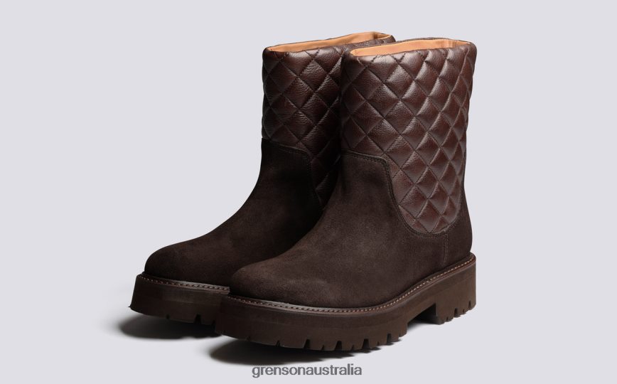 Grenson BUFFY Women Peat Boots LFTT6B303