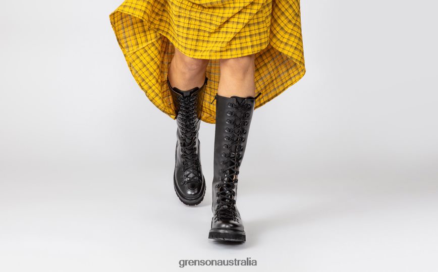 Grenson NANETTE KNEE HIGH Women Black Boots LFTT6B304