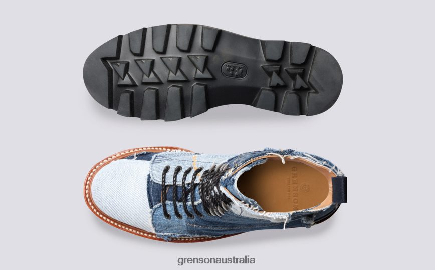 Grenson THE KELLY BOOT Women Blue Boots LFTT6B270