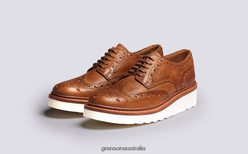 Grenson AVA Women Natural Brogues Shoes LFTT6B329