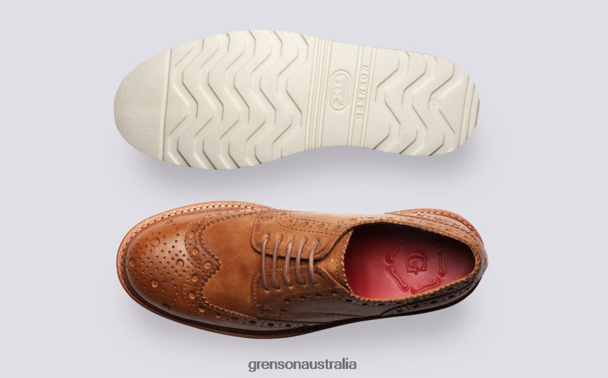 Grenson AVA Women Natural Brogues Shoes LFTT6B329
