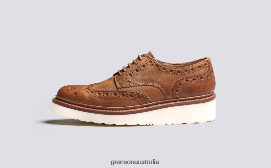Grenson AVA Women Natural Brogues Shoes LFTT6B329