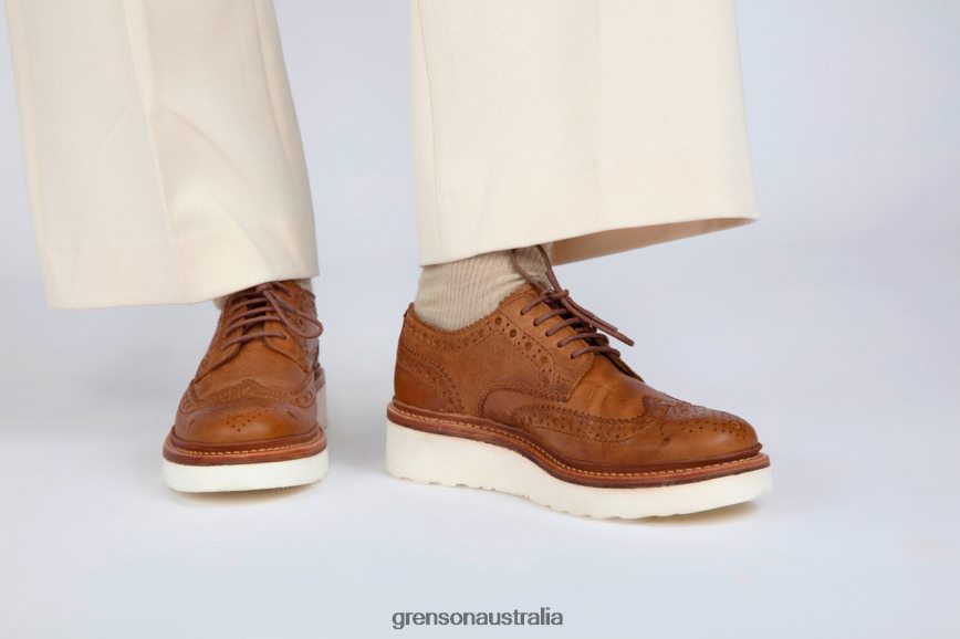 Grenson AVA Women Natural Brogues Shoes LFTT6B329