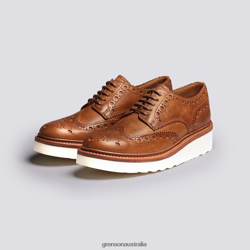 Grenson AVA Women Natural Brogues Shoes LFTT6B329