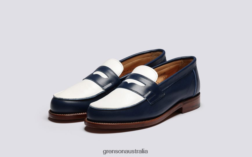 Grenson EPSOM Women Navy/White Loafers LFTT6B238