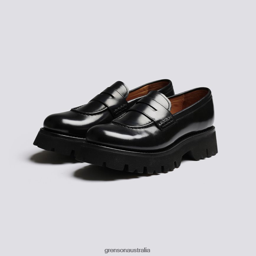 Grenson HATTIE Women Black Loafers LFTT6B243