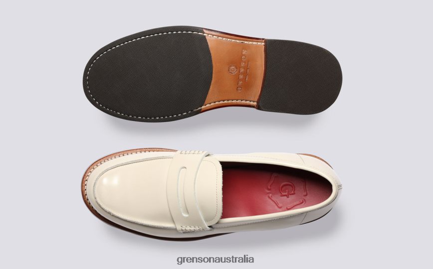 Grenson LYNN Women Cream Loafers LFTT6B256