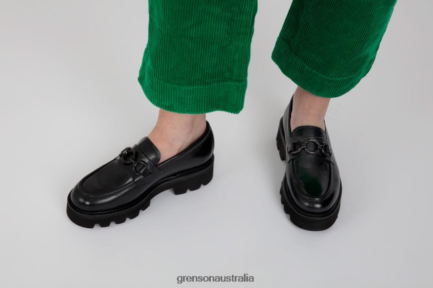 Grenson NINA Women Black Loafers LFTT6B251