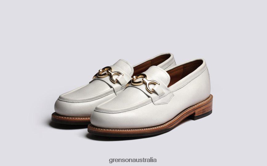 Grenson NINA Women White Loafers LFTT6B250