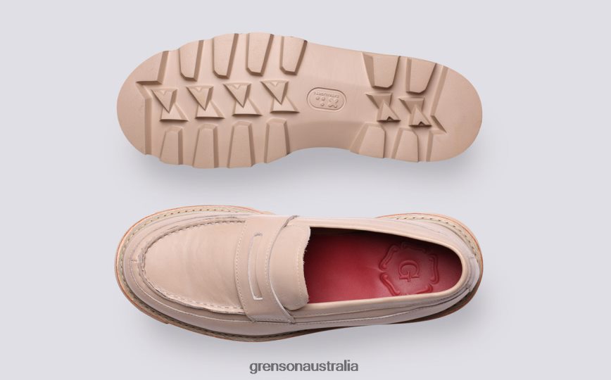 Grenson PHILOMENA Women Stone Loafers LFTT6B258