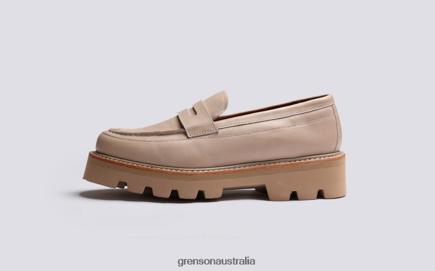 Grenson PHILOMENA Women Stone Loafers LFTT6B258