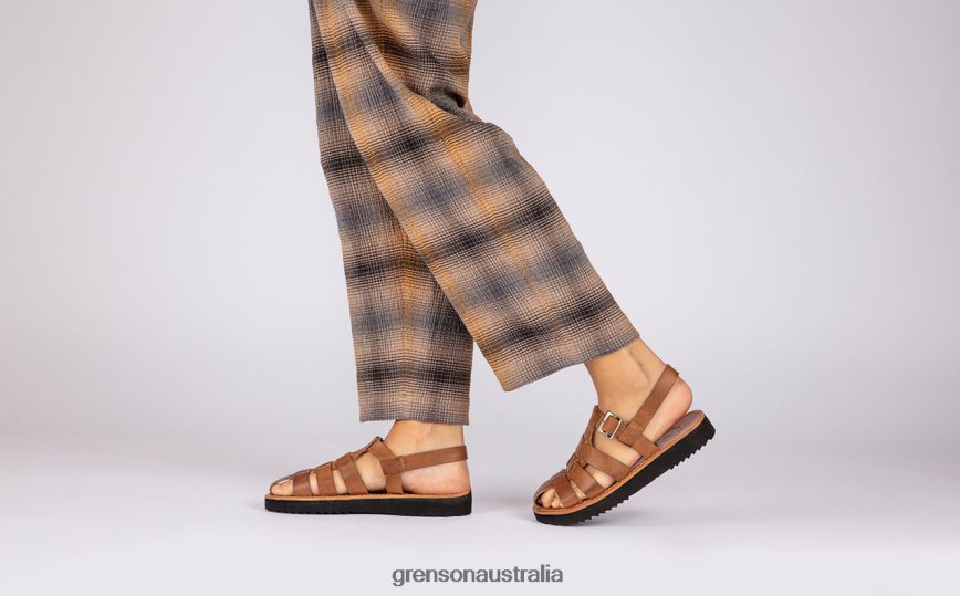 Grenson QUEENIE Women Ginger Burnished Sandals LFTT6B383