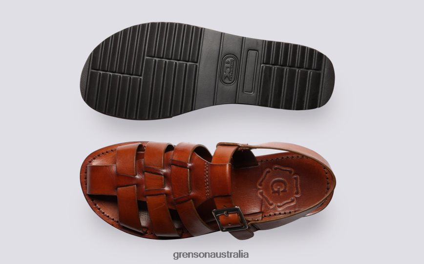 Grenson QUEENIE Women Tan Handpainted Sandals LFTT6B384
