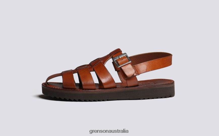 Grenson QUEENIE Women Tan Handpainted Sandals LFTT6B384