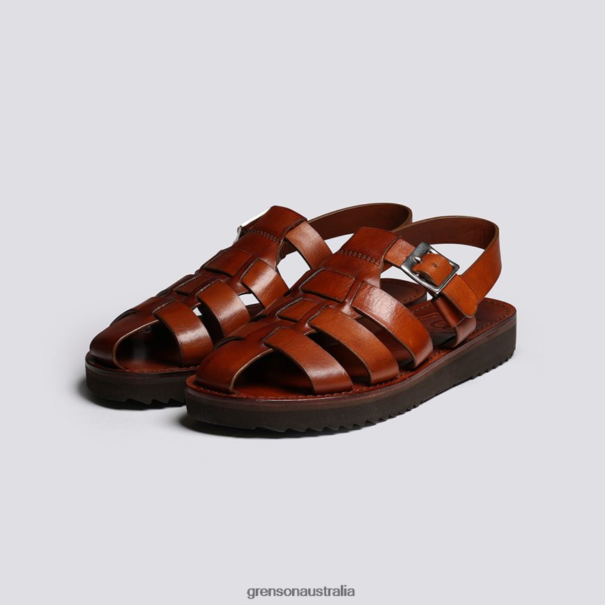 Grenson QUEENIE Women Tan Handpainted Sandals LFTT6B384