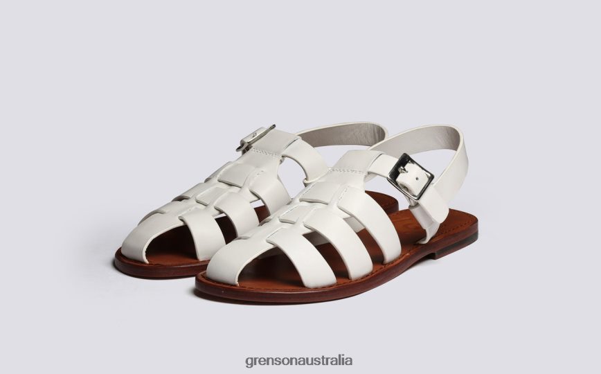Grenson QUEENIE Women White Sandals LFTT6B378