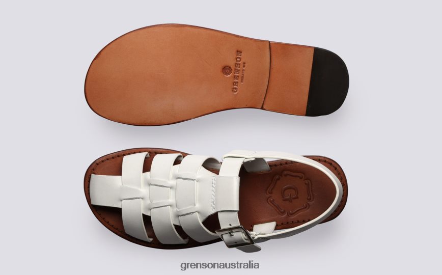 Grenson QUEENIE Women White Sandals LFTT6B378
