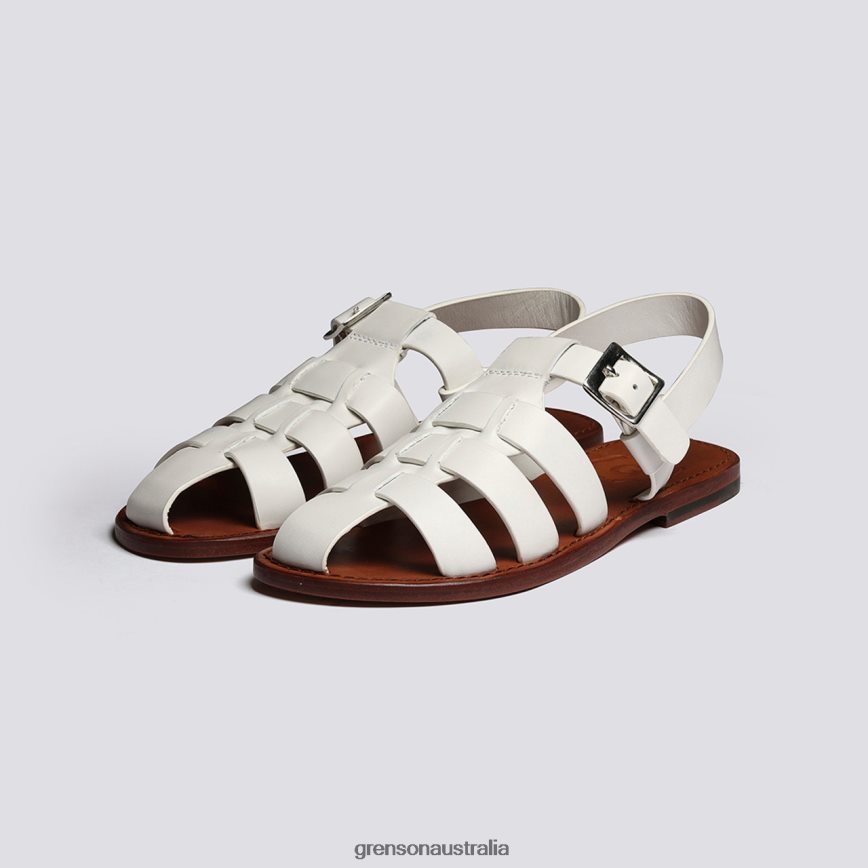 Grenson QUEENIE Women White Sandals LFTT6B378