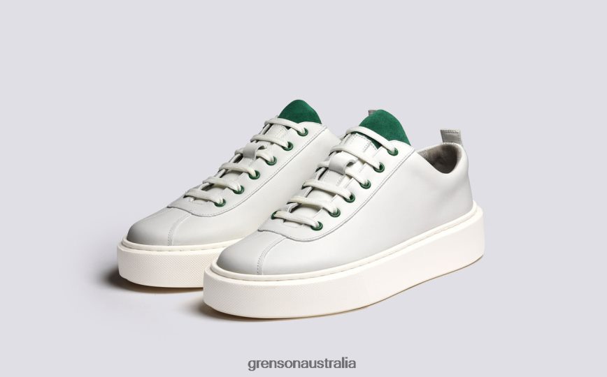Grenson SNEAKER 30 Women White/Green Sneakers LFTT6B341