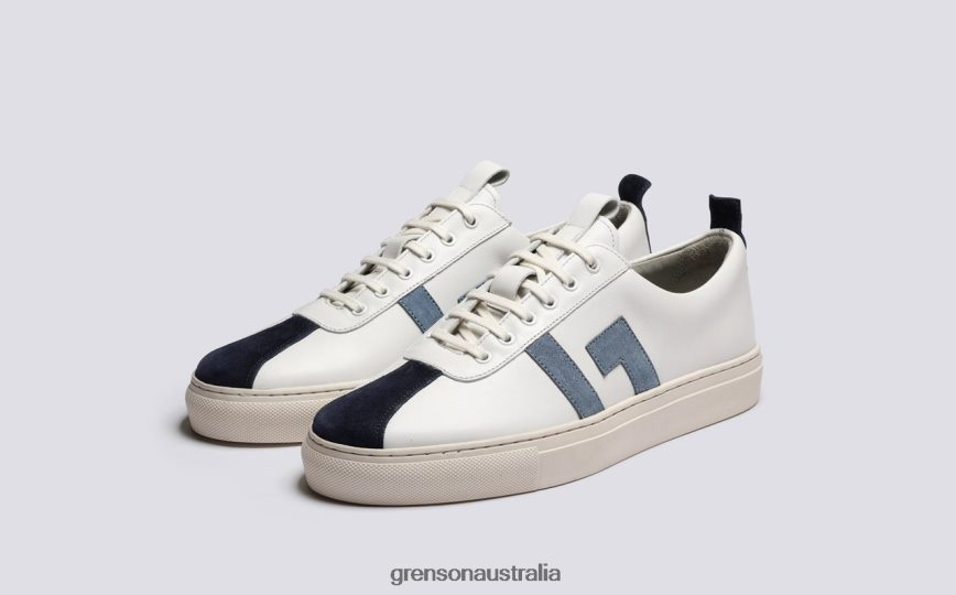 Grenson SNEAKER 67 Women White/Blue Sneakers LFTT6B352