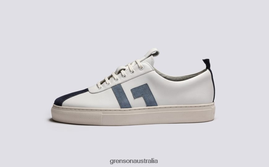 Grenson SNEAKER 67 Women White/Blue Sneakers LFTT6B352