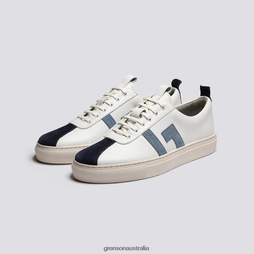 Grenson SNEAKER 67 Women White/Blue Sneakers LFTT6B352
