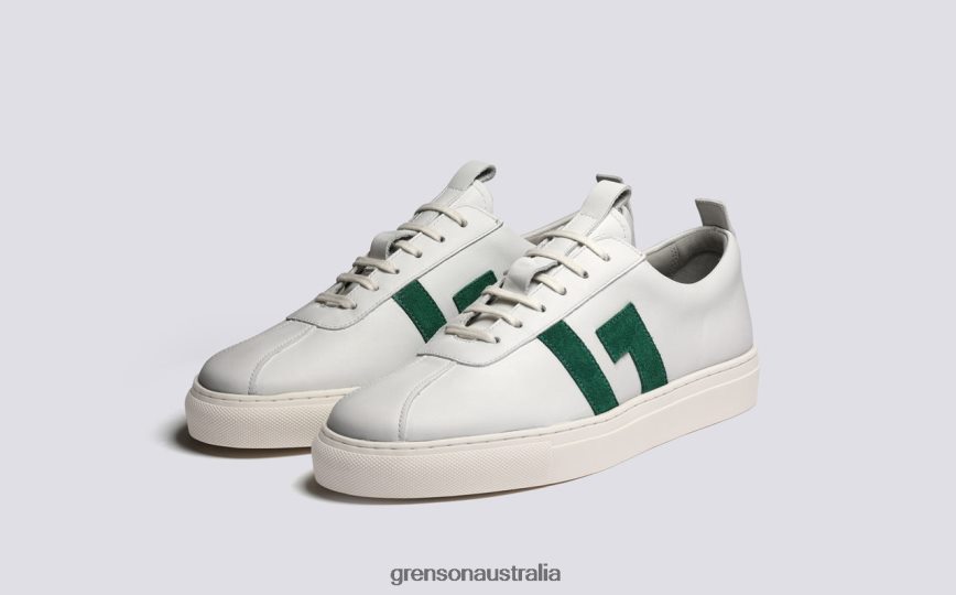Grenson SNEAKER 67 Women White/Green Sneakers LFTT6B354