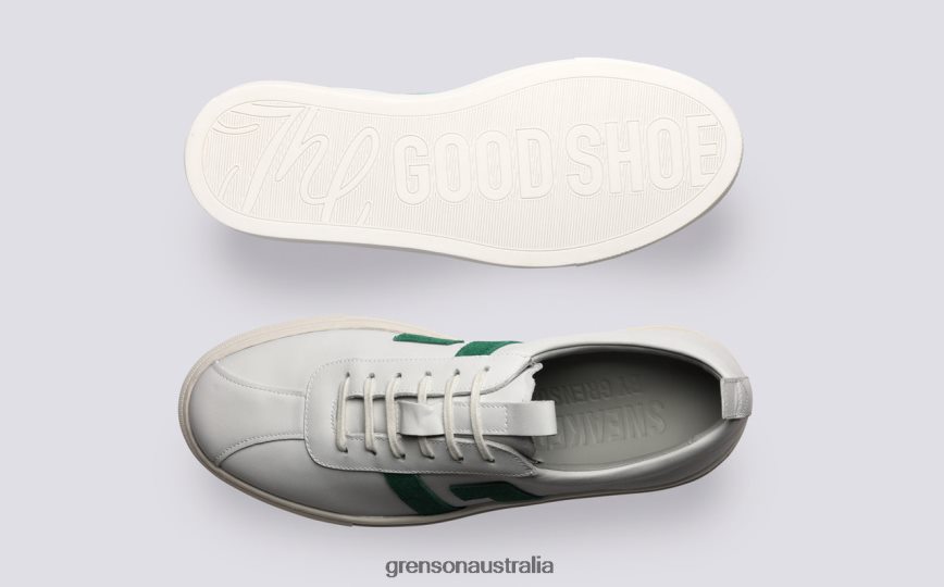 Grenson SNEAKER 67 Women White/Green Sneakers LFTT6B354