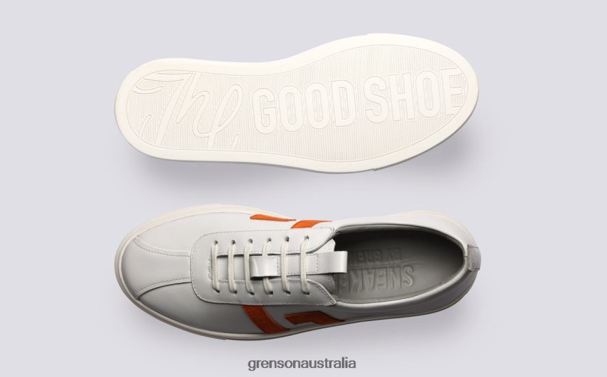 Grenson SNEAKER 67 Women White/Orange Sneakers LFTT6B353
