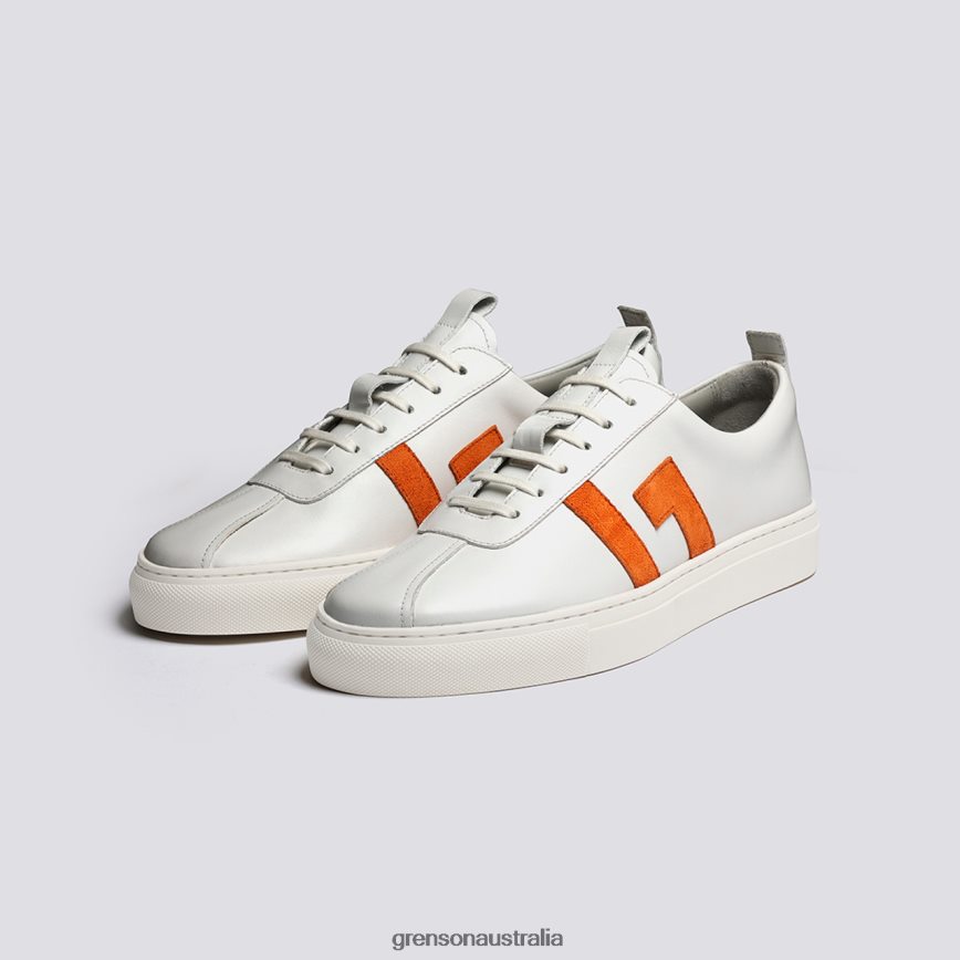 Grenson SNEAKER 67 Women White/Orange Sneakers LFTT6B353