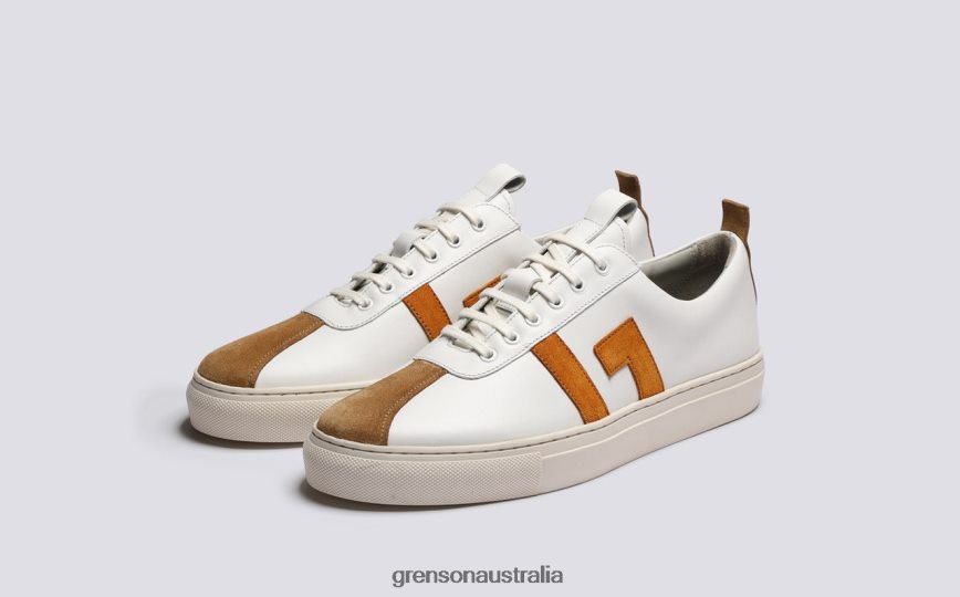 Grenson SNEAKER 67 Women White/Yellow Sneakers LFTT6B351