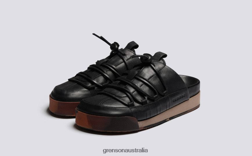Grenson SNEAKER 75 Women Black Burnished Sneakers LFTT6B358