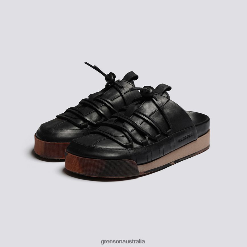 Grenson SNEAKER 75 Women Black Burnished Sneakers LFTT6B358